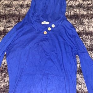 Blue hoodie